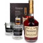 Hennessy VS, Gift pack ,2x słoiczki(szklanki)