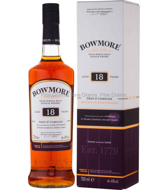 WHISKY Bowmore 18 Y O