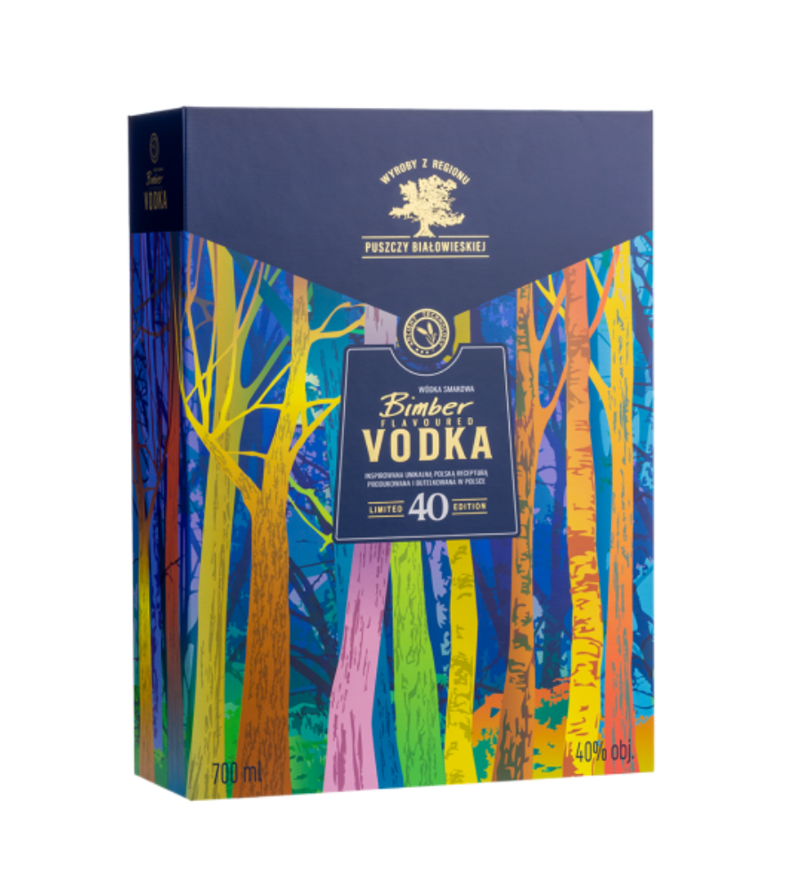 WÓDKA Bimber Flavoured + kieliszki 40 Edition WÓDKA Bimber Flavoured + kieliszki 40 Edition