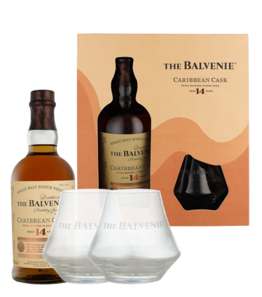 The Balvenie 14 Caribbean Cask 0,7 +Glasses