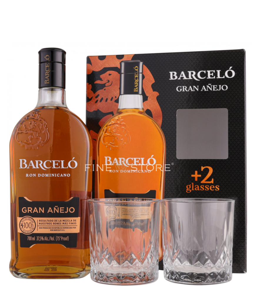RUM Barcelo Gran Anejo + 2 szklanki