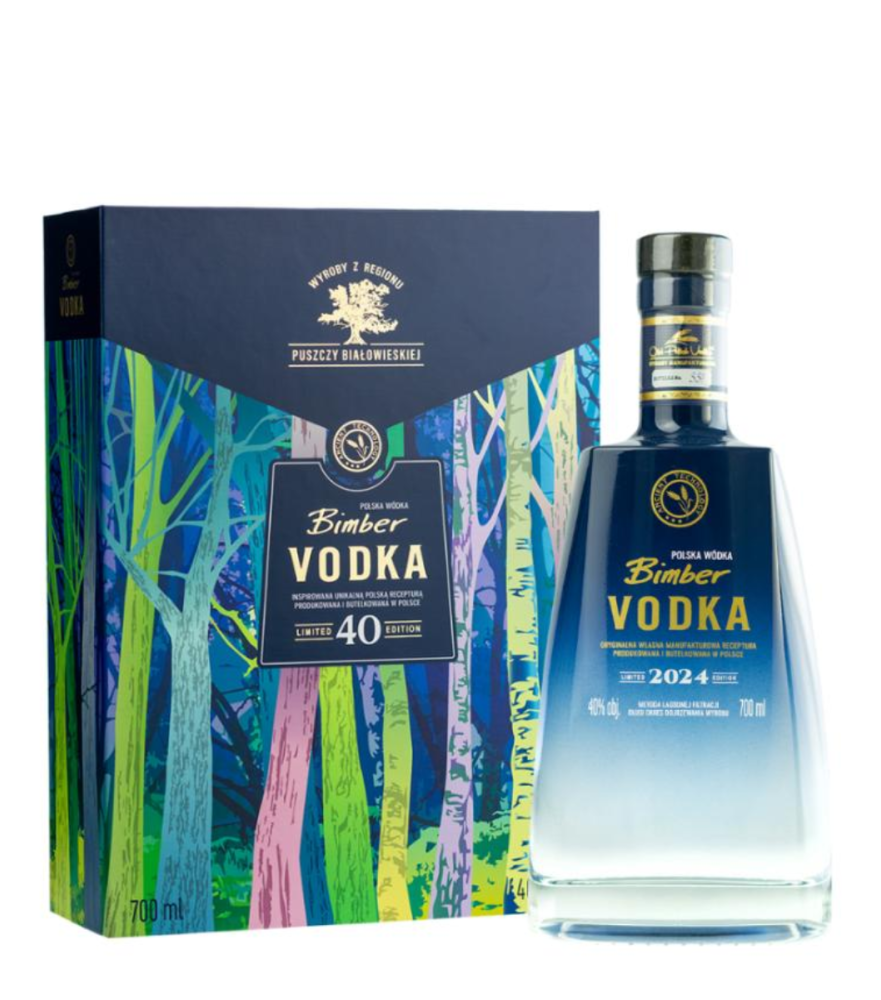 WÓDKA AT Bimber Wheat 40%+kieliszki