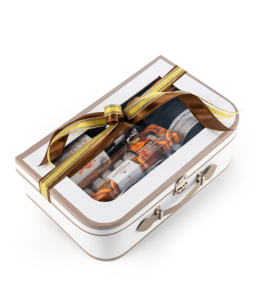 Eleganckie Pudełko z Okienkiem i Winem Soligo Pinot Grigio