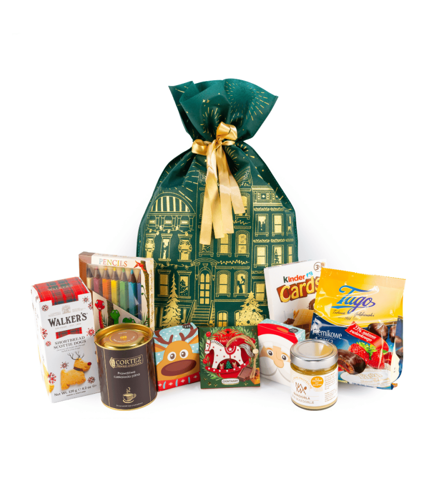 Świąteczna Torba Prezentowa z Atłasową Wstążką