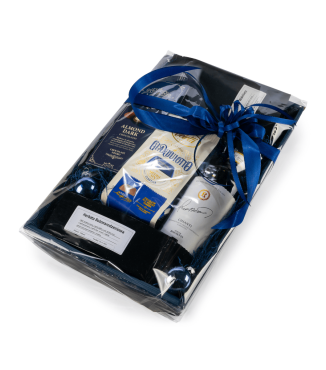 Świąteczna Tacka Prezentowa z Włoskim Winem Chianti