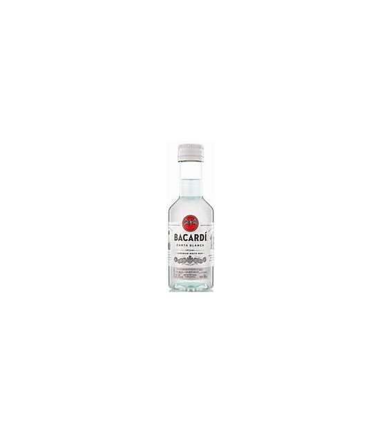MINIATURKA Rum Bacardi Carta Blanca 40% 0,05L MINIATURKA Rum Bacardi Carta Blanca 40% 0,05L