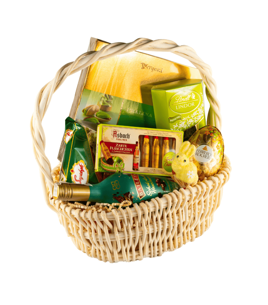 Kosz upominkowy z likierem Baileys – elegancki zestaw prezentowy