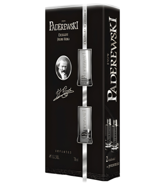 WÓDKA Paderewski + klieliszki 40% 0,7l PROMO