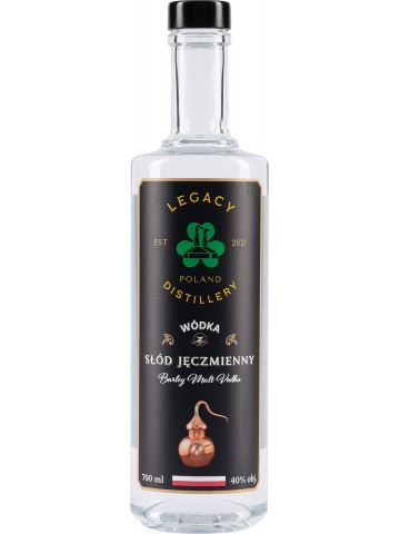 WÓDKA Legacy Słód Jęczmienny 0,7l 40%